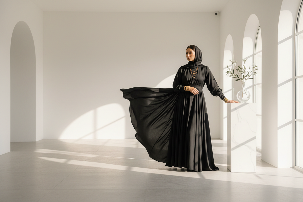 Elegant Black Hijab Lifestyle Hero