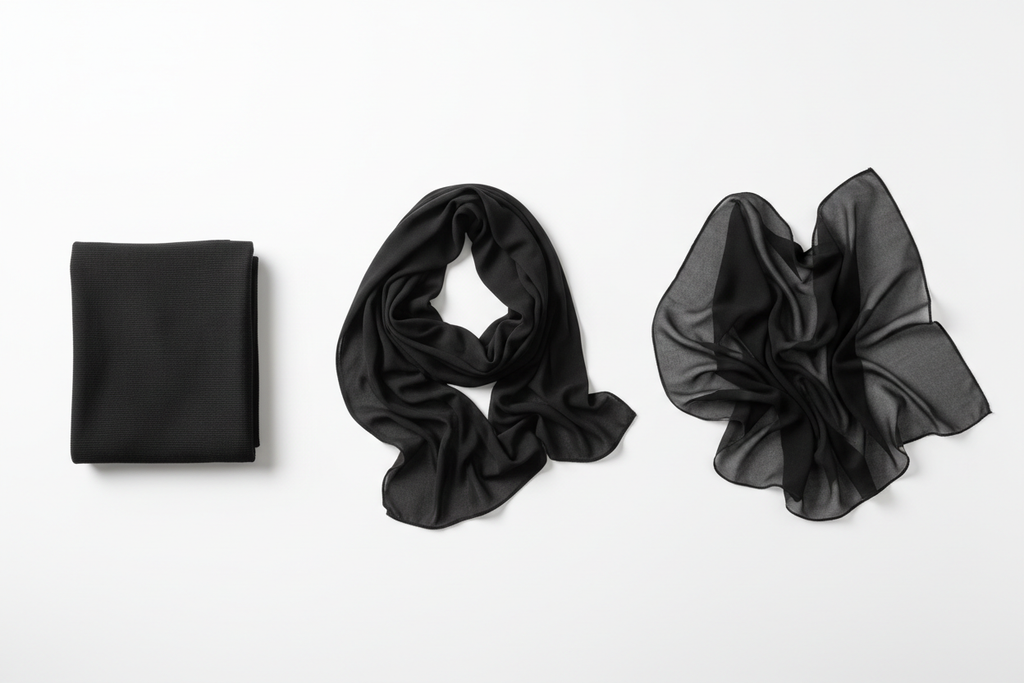 Three Black Hijabs in a Row